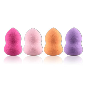 4Pcs/set Mini Beauty Soft Makeup Sponge Puff Face Nose Facial Foundation Base Liquid Powder Blending Drop Shape Cosmetic Tool