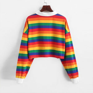 Long Sleeve Rainbow Hoodie