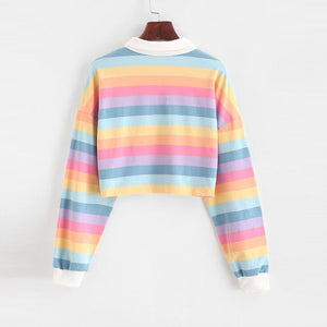 Long Sleeve Rainbow Hoodie